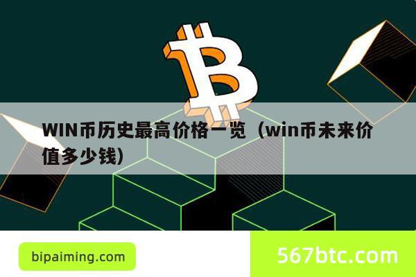 WIN币历史最高价格一览（win币未来价值多少钱）