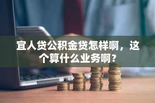 宜人贷公积金贷怎样啊，这个算什么业务啊？