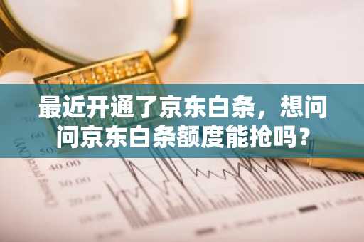 最近开通了京东白条，想问问京东白条额度能抢吗？