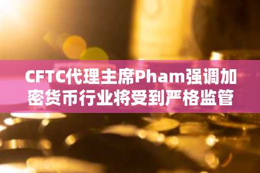 CFTC代理主席Pham强调加密货币行业将受到严格监管