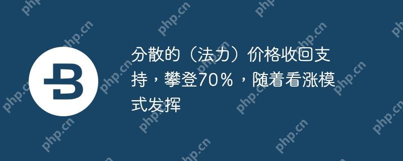 分散的（法力）价格收回支持，攀登70％，随着看涨模式发挥