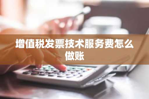 增值税发票技术服务费怎么做账