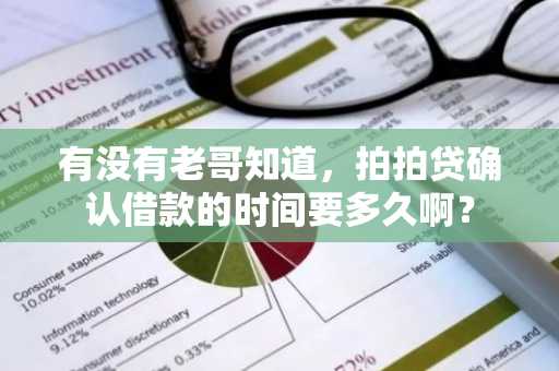 有没有老哥知道，拍拍贷确认借款的时间要多久啊？