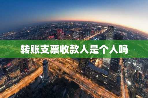 转账支票收款人是个人吗