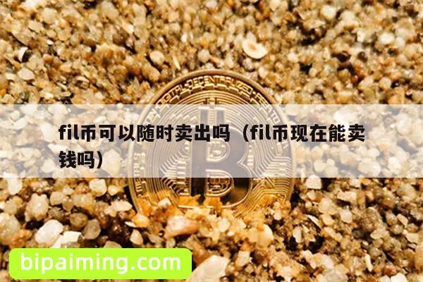 fil币可以随时卖出吗（fil币现在能卖钱吗）