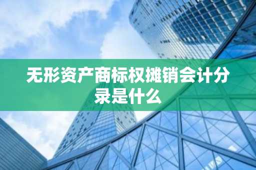 无形资产商标权摊销会计分录是什么