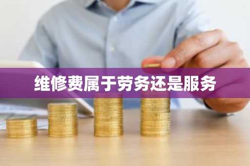 维修费属于劳务还是服务