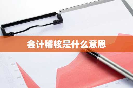 会计稽核是什么意思