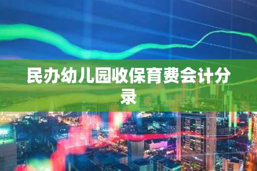 民办幼儿园收保育费会计分录