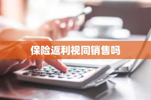 保险返利视同销售吗