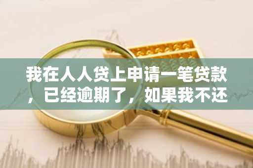 我在人人贷上申请一笔贷款，已经逾期了，如果我不还的话会怎样？