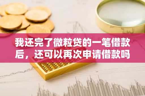 我还完了微粒贷的一笔借款后，还可以再次申请借款吗？
