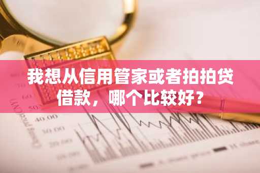 我想从信用管家或者拍拍贷借款，哪个比较好？