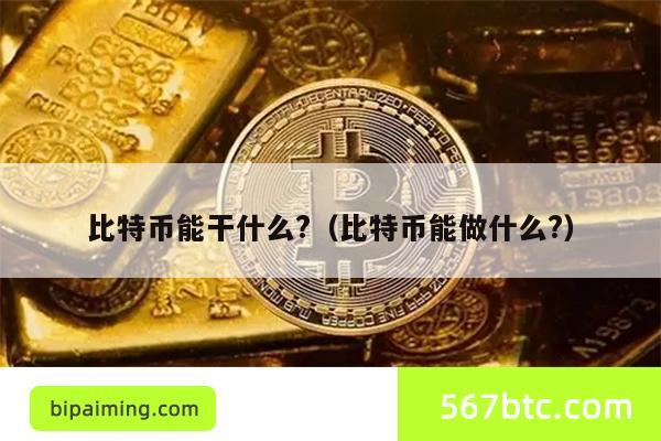 比特币能干什么?（比特币能做什么?）