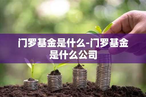 门罗基金是什么-门罗基金是什么公司