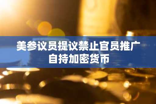 美参议员提议禁止官员推广自持加密货币