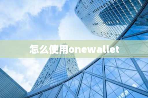 怎么使用onewallet