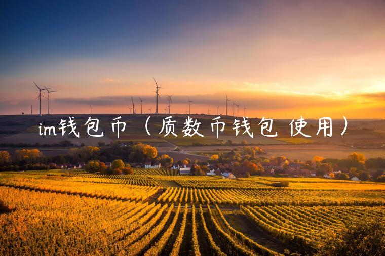 im<a href=https://news.zgjsgccyw.cn/lbk/481438.html target=_blank class=infotextkey>钱包</a>币（质数币钱包 使用）-第1张图片-binance下载