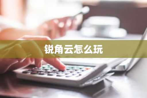 锐角云怎么玩