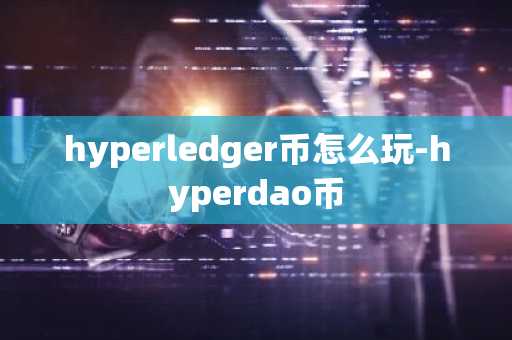 hyperledger币怎么玩-hyperdao币