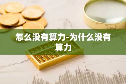 怎么没有算力-为什么没有算力