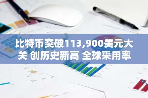 比特币突破113,900美元大关 创历史新高 全球采用率加速推动牛市行情