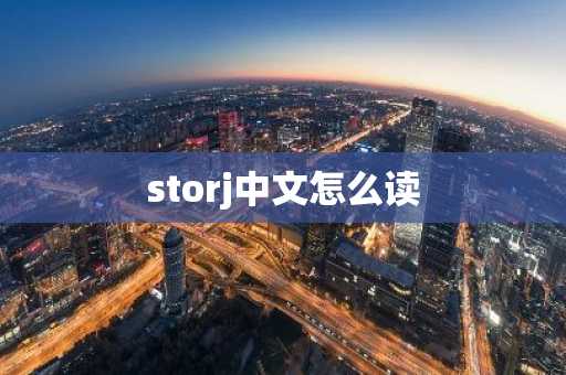 storj中文怎么读