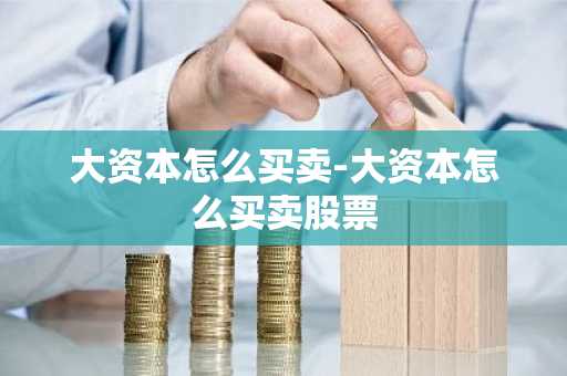 大资本怎么买卖-大资本怎么买卖股票