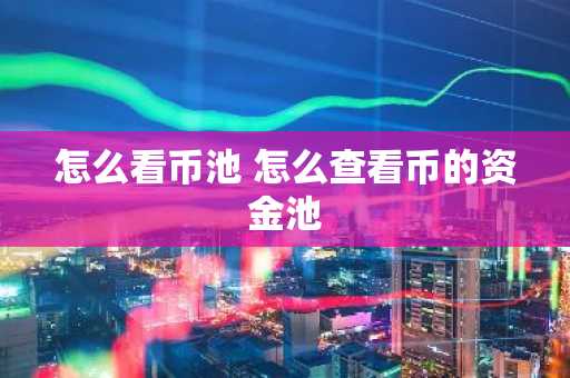 怎么看币池 怎么查看币的资金池