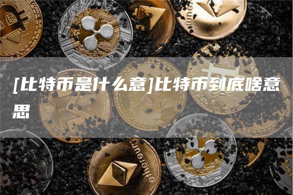 [比特币是什么意]比特币到底啥意思