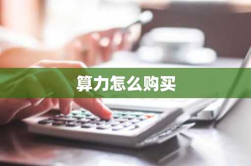 算力怎么购买