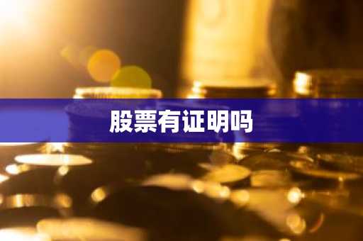 股票有证明吗