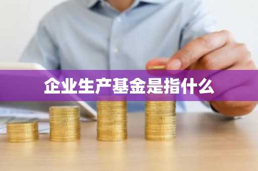 企业生产基金是指什么