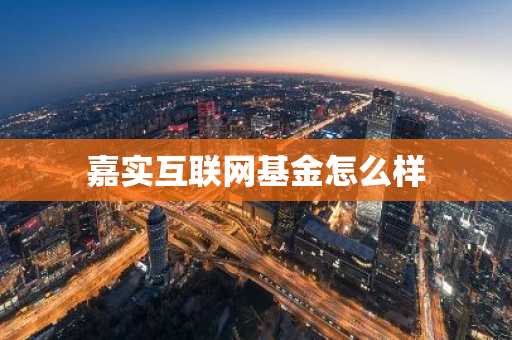 嘉实互联网基金怎么样