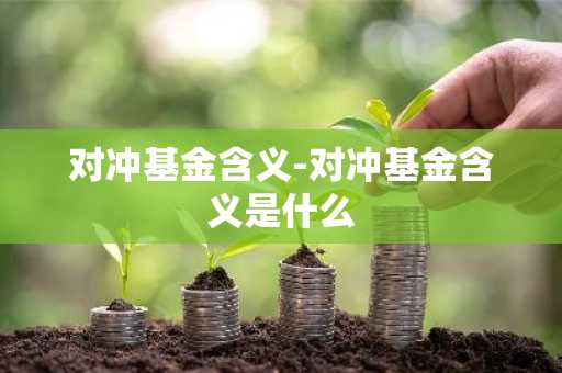 对冲基金含义-对冲基金含义是什么