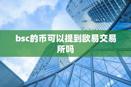 bsc的币可以提到欧易交易所吗