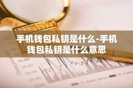 手机钱包私钥是什么-手机钱包私钥是什么意思