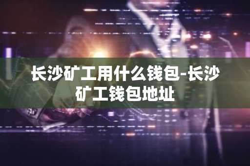 长沙矿工用什么钱包-长沙矿工钱包地址