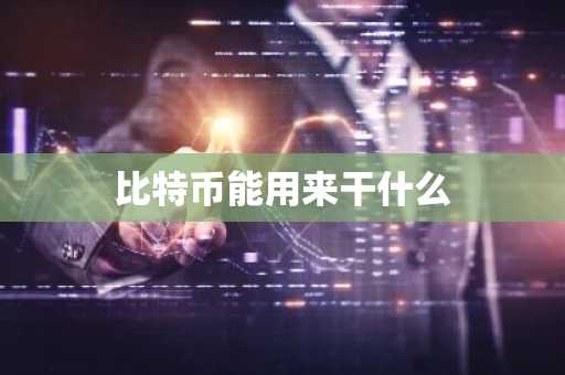 比特币能用来干什么