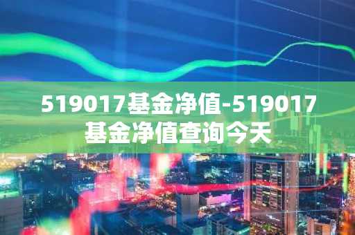 519017基金净值-519017基金净值查询今天
