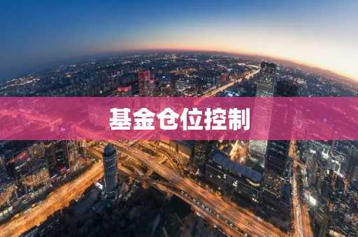 基金仓位控制