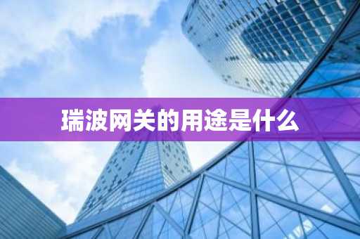 瑞波网关的用途是什么