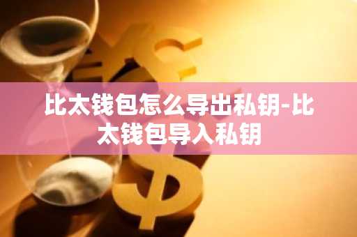 比太钱包怎么导出私钥-比太钱包导入私钥