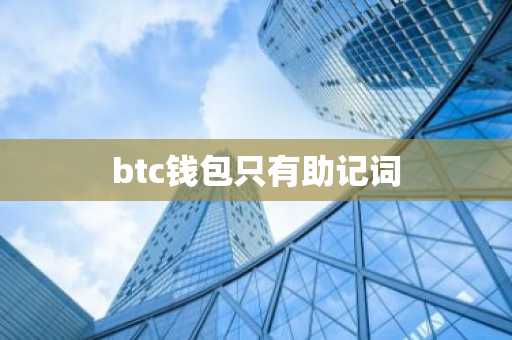 btc钱包只有助记词