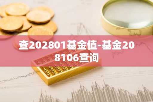查202801基金值-基金208106查询