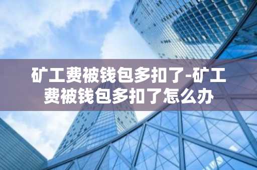 矿工费被钱包多扣了-矿工费被钱包多扣了怎么办