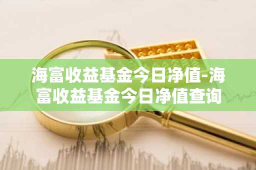 海富收益基金今日净值-海富收益基金今日净值查询