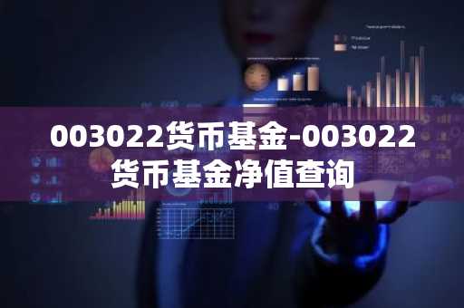 003022货币基金-003022货币基金净值查询