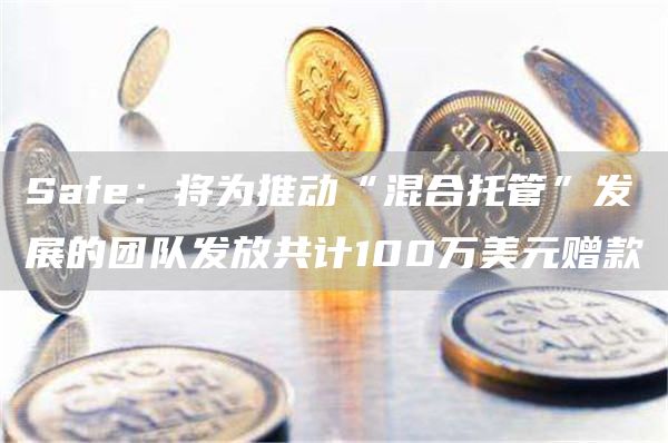 Safe：将为推动“混合托管”发展的团队发放共计100万美元赠款