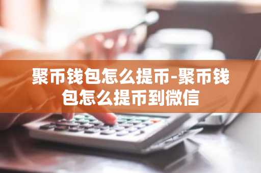 聚币钱包怎么提币-聚币钱包怎么提币到微信